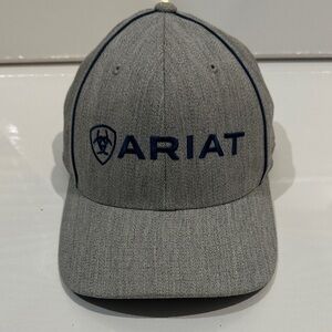 Ariat Heather Gray Cap with Navy Logo
